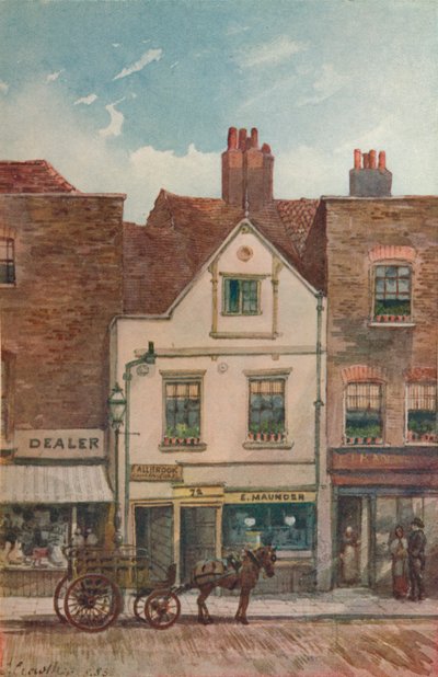 Utsikt over Cheyne Walk nr. 72, Chelsea, London, 1883 av John Crowther