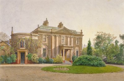 Utsikt over forsiden av Carroun House, South Lambeth Road, Lambeth, London, 1887 av John Crowther