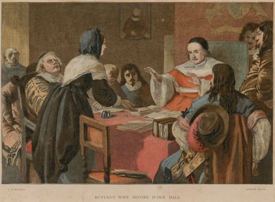 Bunyans kone foran dommer Hale av John Dawson Watson
