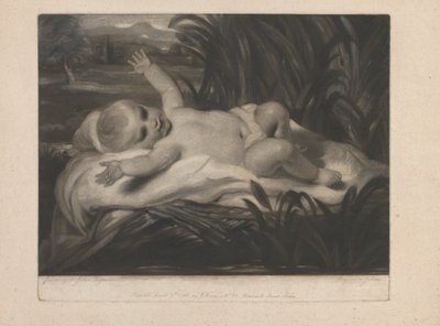 Moses in the Bulrushes [Reclining Child] av John Dean
