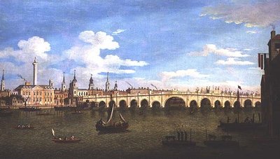 London Bridge, ca. 1820 av John Dean Paul