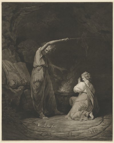 Besvergelse av John Dixon after John Hamilton Mortimer