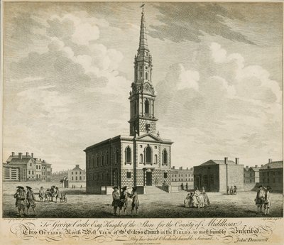 Nordvest-utsikt over St Giles