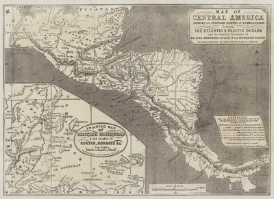 Kart over Mellom-Amerika av John Dower