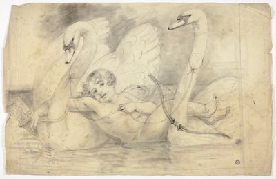 Cupid og svaner av John Downman