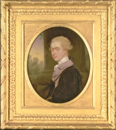 George John Spencer, Viscount Althorp (1758-1834) mens han var student ved Trinity College, Cambridge, 1777 (olje på kobber) av John Downman