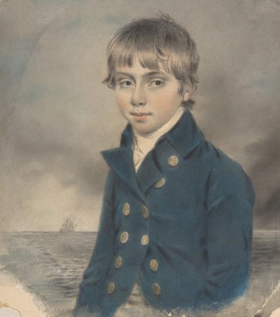 Memento Portrait of a Young Midship-Man, slutten av 1700-begynnelsen av 1800-tallet. av John Downman
