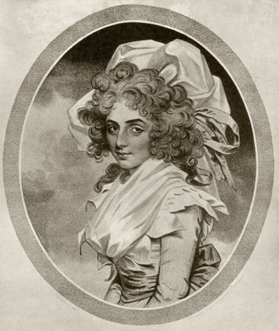Sarah Siddons, gravert av Peltro W. Tomkins, fra 