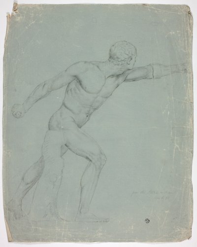 Borghese-gladiatoren fra statuen i Roma av John Downman