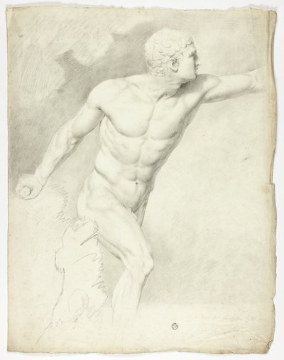 Borghese-gladiatoren fra statuen i Roma av John Downman