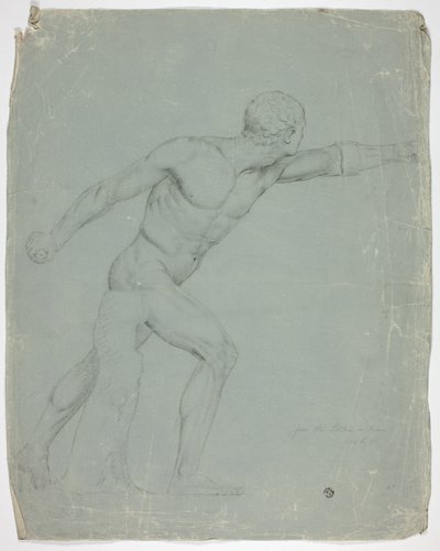 Borghese-gladiatoren fra statuen i Roma av John Downman
