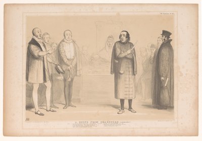 Spotprent møtte Disraeli som Shylock En scene fra Shakspere (komprimert!) (tittel på objekt) HB Sketches (serietittel på objekt) av John Doyle