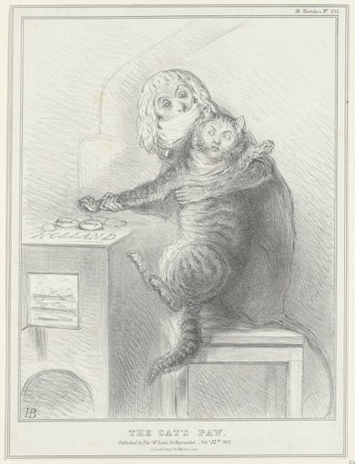 Spotprent på Talleyrand en Palmerston, 1832 The Cat