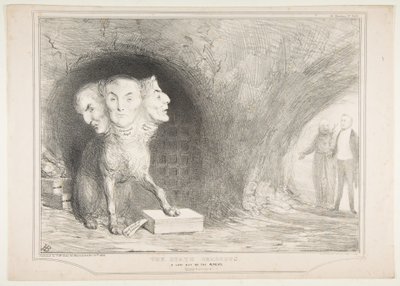The State Cerberus, A Leaf Out of the Ænead, fritt oversatt, 11. desember 1834. av John Doyle
