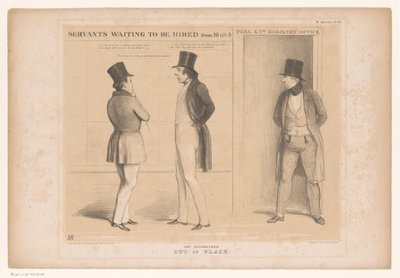 Foran Robert Peel sitt kontor Ikke helt malplassert (tittel på objekt) HB Sketches (serietittel på objekt) av John Doyle
