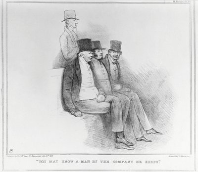 Du kjenner kanskje en mann fra selskapet han holder, 1833 av John Doyle