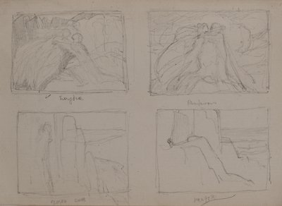 Eurydice, Rendezvous, lukket dør, bønn (blyant) av John Duncan