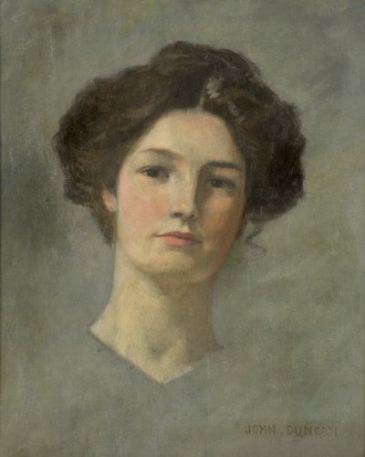 Portrait of a Lady, ca. 1900 (olje på lerret) av John Duncan