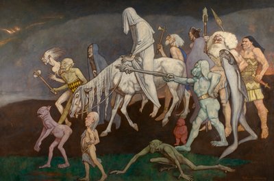 The Fomors (eller The Powers of Evil Abroad in the World), ca. 1939 (tempera) av John Duncan