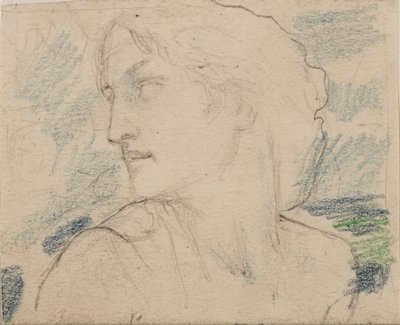 Uten tittel [Kvinnelig figur] (blyant) av John Duncan