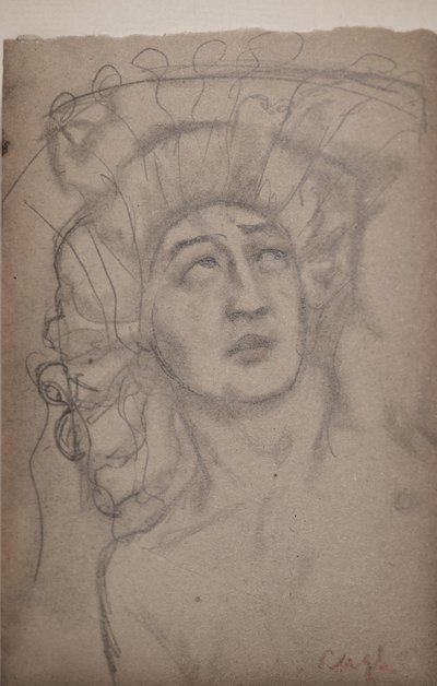 Uten tittel [Mannfigur] (blyant) av John Duncan