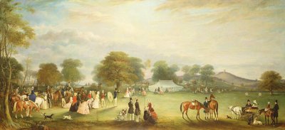 Bueskytingsmøte i Bradgate Park, Leicestershire, 1850 av John E. Ferneley