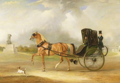 William Massey-Stanley kjørte sin Cabriolet i Hyde Park, 1833 av John E. Ferneley