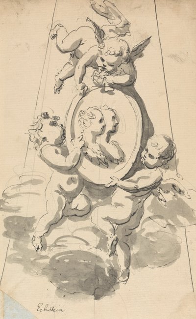 Design for begravelsesmonument av John Eckstein