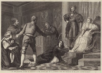 En jødes datter anklaget for hekseri i middelalderen av John Evan Hodgson