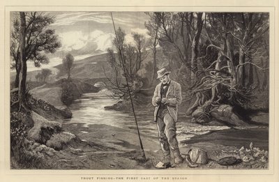 Ørretfiske, sesongens første rollebesetning av John Evan Hodgson