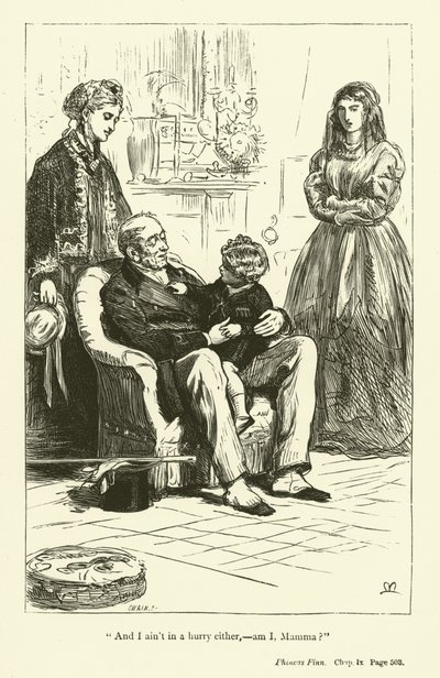 Illustrasjon for Phineas Finn av Anthony Trollope (gravering) av John Everett (after) Millais
