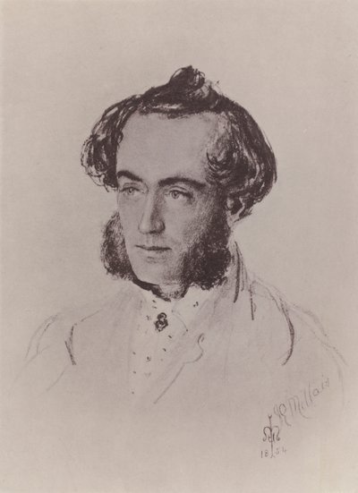 John Leech (gravering) av John Everett (after) Millais