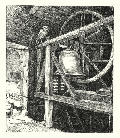 Gamleårets død (gravering) av John Everett (after) Millais