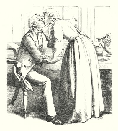 Møllerens datter (gravering) av John Everett (after) Millais
