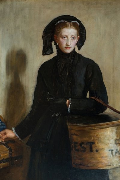 En enkemidd, 1870. av John Everett Millais
