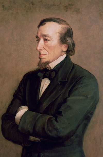 Benjamin Disraeli, jarl av Beaconsfield, detalj, 1881 av John Everett Millais