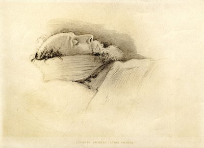Dickens, dagen etter hans død, 1870 av John Everett Millais