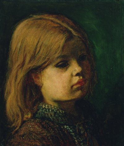 Hodet til en jente av John Everett Millais