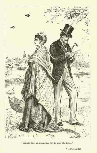 Illustrasjon for Phineas Finn av Anthony Trollope av John Everett Millais