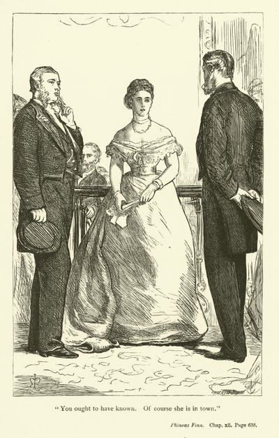 Illustrasjon for Phineas Finn av Anthony Trollope av John Everett Millais