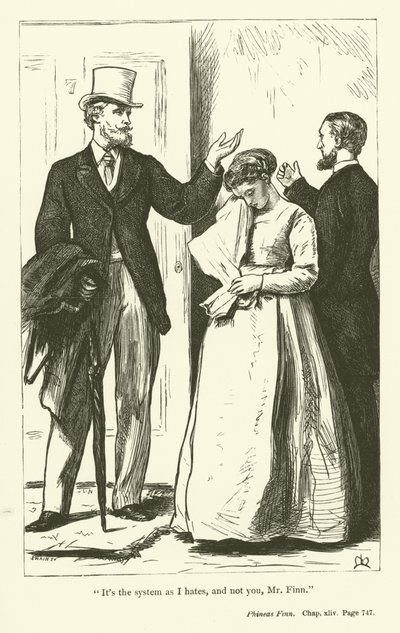 Illustrasjon for Phineas Finn av Anthony Trollope av John Everett Millais
