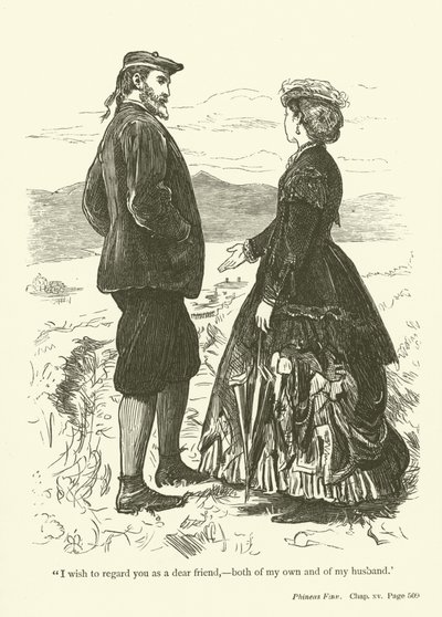 Illustrasjon for Phineas Finn av Anthony Trollope av John Everett Millais