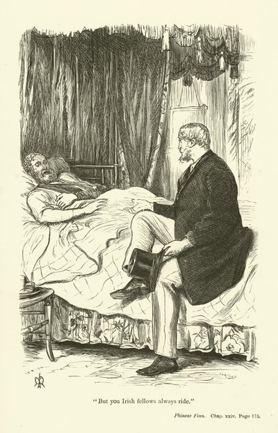 Illustrasjon for Phineas Finn av Anthony Trollope av John Everett Millais