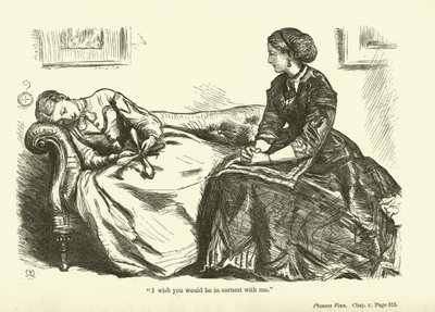 Illustrasjon for Phineas Finn av Anthony Trollope av John Everett Millais