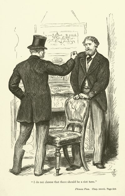 Illustrasjon for Phineas Finn av Anthony Trollope av John Everett Millais