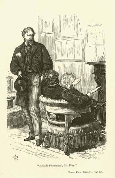 Illustrasjon for Phineas Finn av Anthony Trollope av John Everett Millais