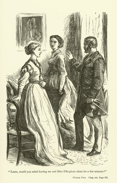 Illustrasjon for Phineas Finn av Anthony Trollope av John Everett Millais