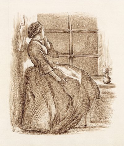 Lost Love, ca. 1859 (penn og blekk) av John Everett Millais