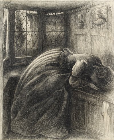 Mariana, c1840-1850 av John Everett Millais