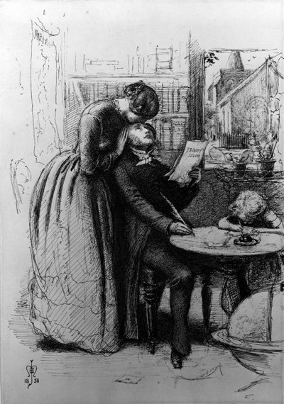 Gift for kjærlighet, 1853 av John Everett Millais